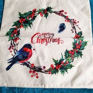 Holiday Pillow Cover, Merry Christmas- Boutique,  NEW